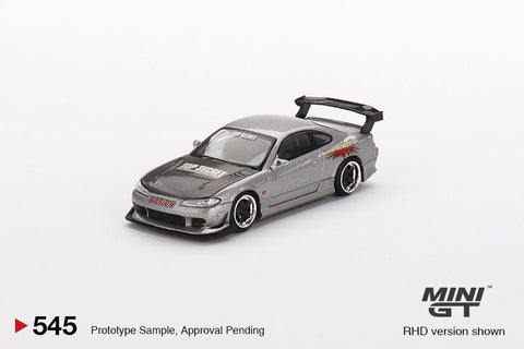 (Pre-Order) Nissan Silvia Top Secret (S15) Silver Mini GT Mijo Exclusive - Big J's Garage