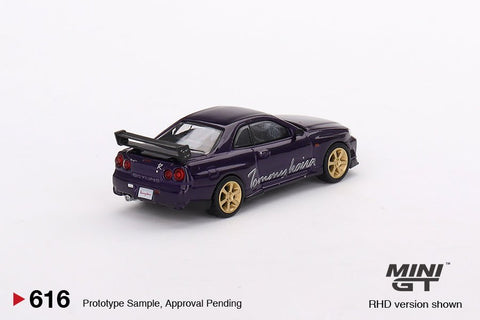 (Pre-Order) Nissan Skyline GT-R R34 Tommykaira R-z Midnight Purple Mini GT Mijo Exclusives - Big J's Garage