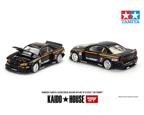 (Pre-Order) Nissan Skyline GT-R(R34) Tamiya "The Hornet" Kaido House x Mini GT - Big J's Garage