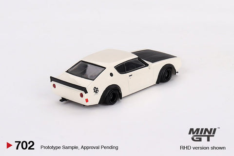 (Pre-Order) Nissan Skyline Kenmeri Liberty Walk – White Mini GT Mijo Exclusives - Big J's Garage