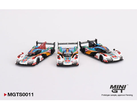(Pre-Order) Porsche 963 Penske Motorsports 2023 24 Hrs. of Le Mans 3 Car Set Mini GT - Big J's Garage