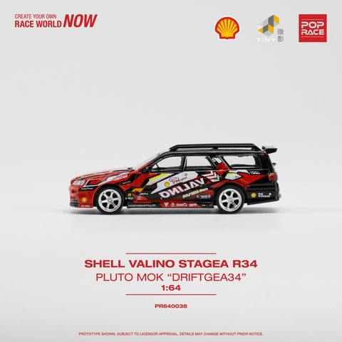 (Pre-Order) Shell Valino Stagea R34 Pop Race - Big J's Garage