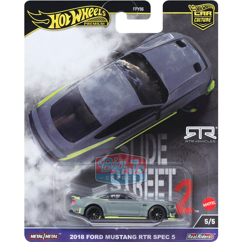 (Pre-Order) Slide Street 2 Hot Wheels Car Culture Premium 5-Car Assortment - Big J's Garage