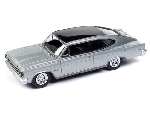 (Pre-Order)1965 AMC Marlin Silver body color w/ Black Roof & Trunk Hobby Exclusive Auto World - Big J's Garage