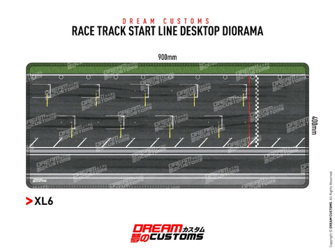 Race Track Start Line XL Desktop Diorama Dream Customs - Big J's Garage