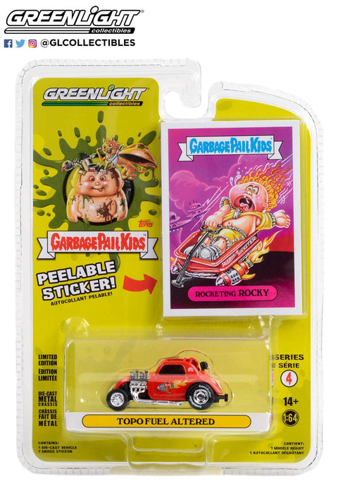 Topo Fuel Altered - Rocketing Rocky - Garbage Pail Kids Series 4 Greenlight Collectibles - Big J's Garage