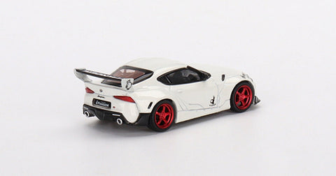 Toyota GR Supra Pandem Pearl White Mini GT x Mijo Exclusives - Big J's Garage