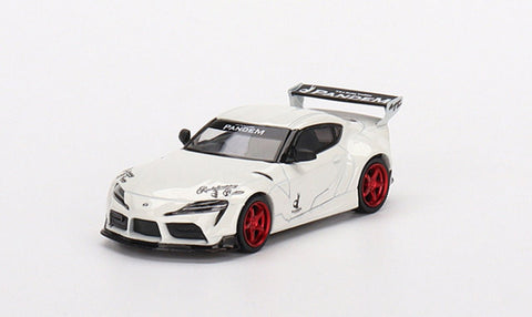 Toyota GR Supra Pandem Pearl White Mini GT x Mijo Exclusives - Big J's Garage